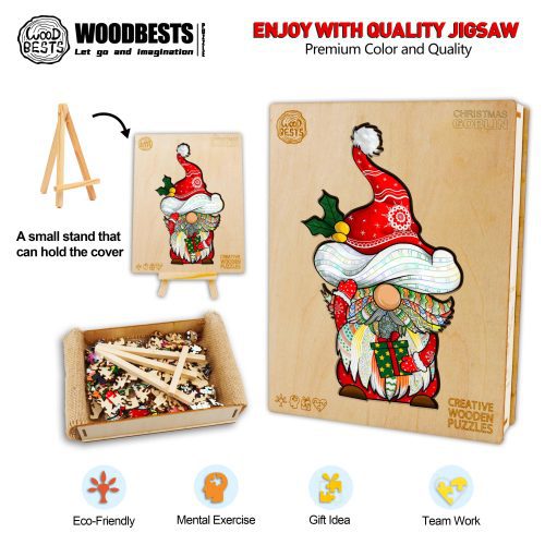 Christmas Goblin Wooden Jigsaw Puzzle - Woodbests