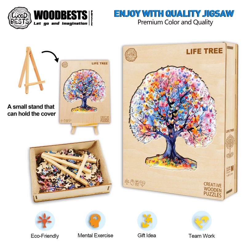 Life Tree Wooden Jigsaw Puzzle