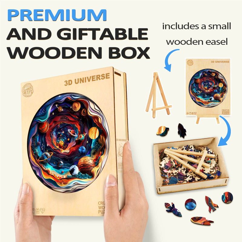 3D Universe Wooden Jigsaw Puzzle - Woodbests