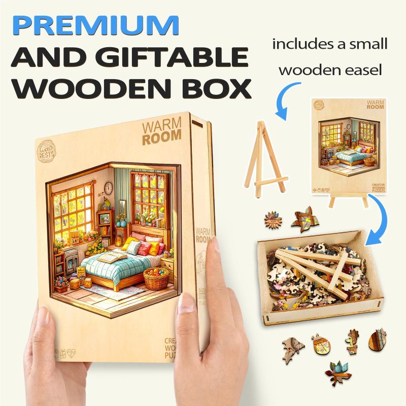 3D Warm Room Wooden Jigsaw Puzzle - By Woodbests