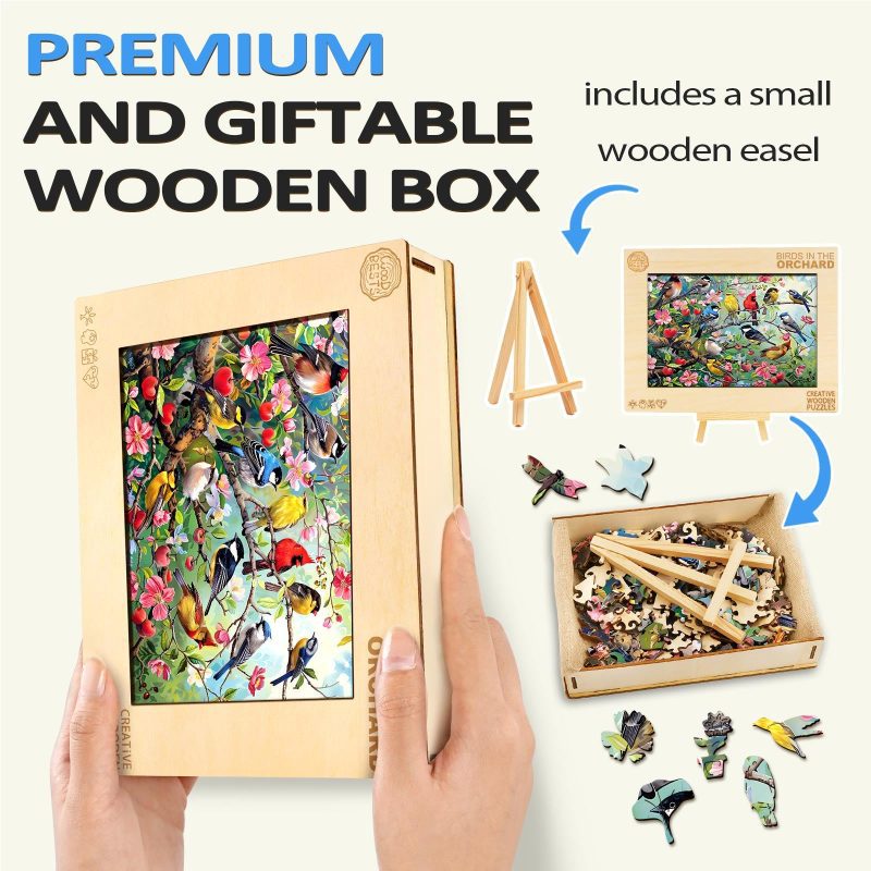 Birds in the Orchard Wooden Jigsaw Puzzle - Woodbests