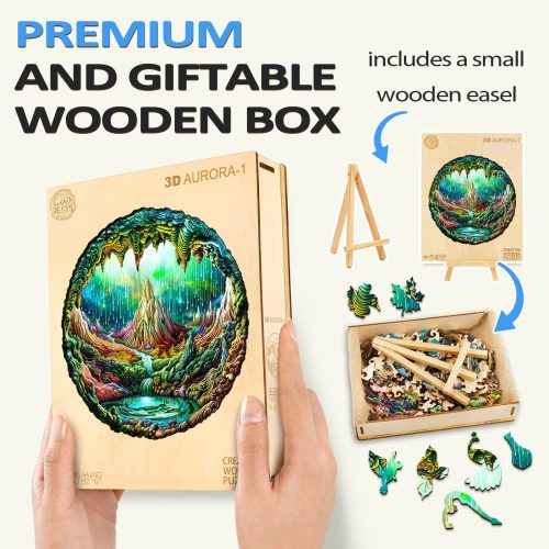 3D Aurora-1 Wooden Jigsaw Puzzle - By Woodbests