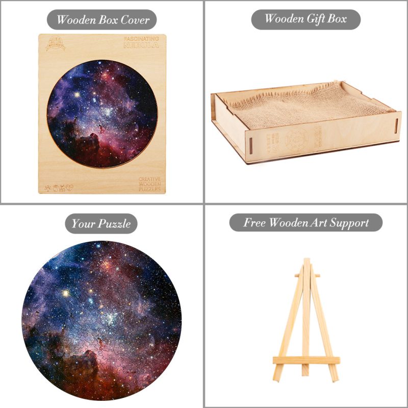 Fascinating Nebula Wooden Jigsaw Puzzle - Woodbests