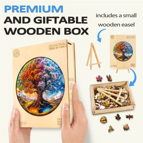 Seasonal Tree of Life-1 Wooden Jigsaw Puzzle - Woodbests