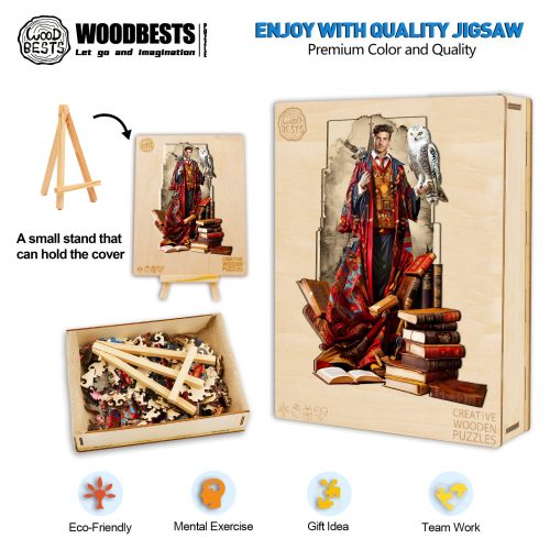 Face Custom Photo Puzzle - Wizard-Woodbests