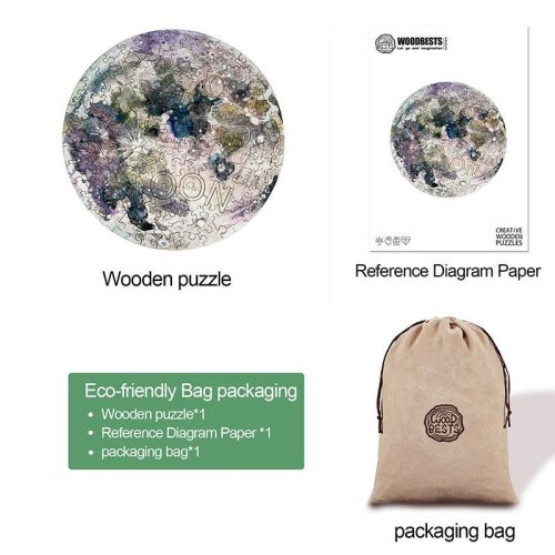 Moon Wooden Jigsaw Puzzle - Woodbests