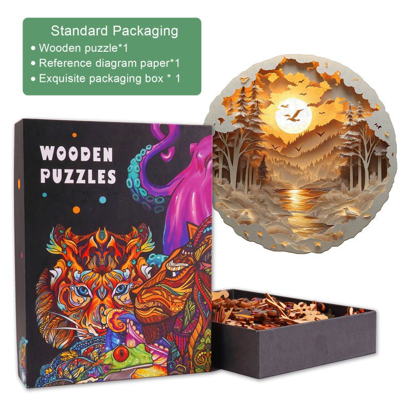 3D Paper Scenery Wooden Jigsaw Puzzle - By Woodbests