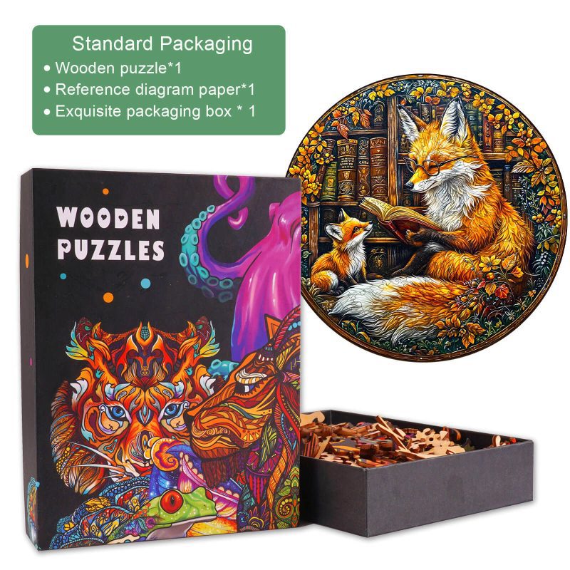 Mother Fox puzzle with colorful packaging