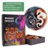 Yin Yang Dragon Wooden Jigsaw Puzzle - Woodbests