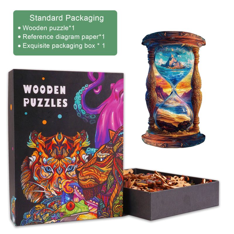 Hourglass Wooden Jigsaw Puzzle - By Woodbests