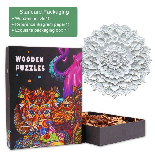 3D Paper Mandala-1 Wooden Jigsaw Puzzle - By Woodbests