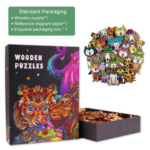 Rich Dog Wooden Jigsaw Puzzle - Woodbests