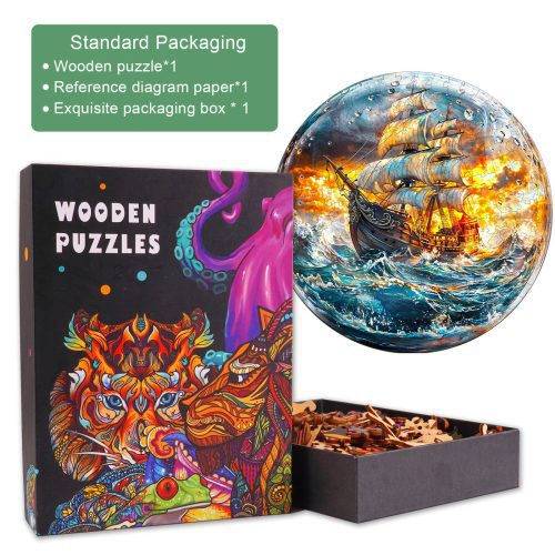 Stormy Voyage Wooden Jigsaw Puzzle - Woodbests