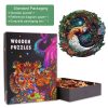 Yin Yang Fox-2 Wooden Jigsaw Puzzle-Woodbests