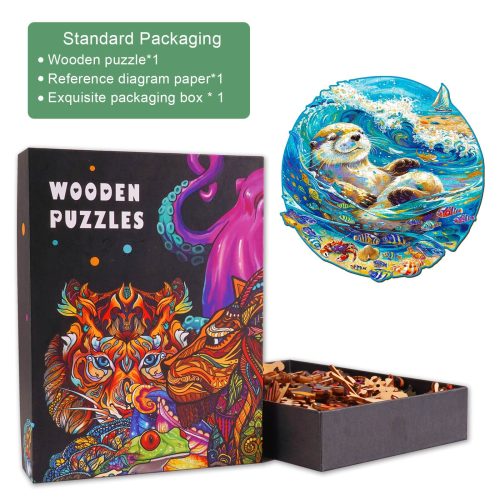 Leisurely Otter Wooden Jigsaw Puzzle - By Woodbests