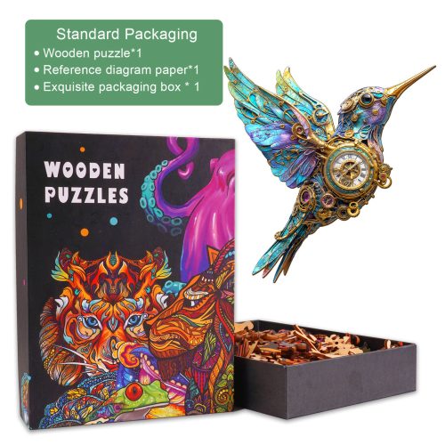 3D Mechanical Hummingbird Wooden Jigsaw Puzzle - By Woodbests