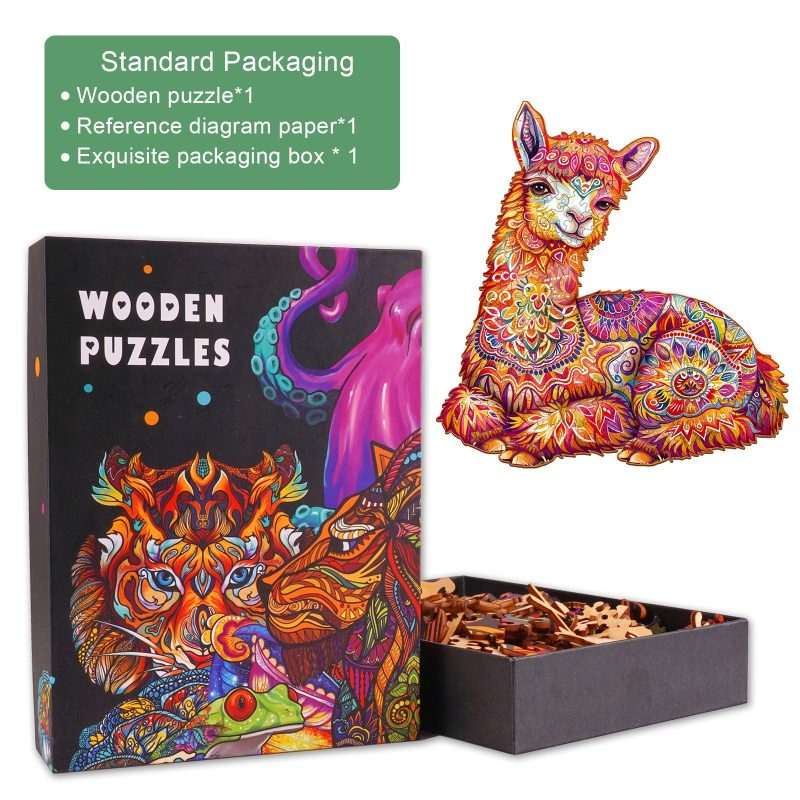 llama Wooden Jigsaw Puzzle-Woodbests