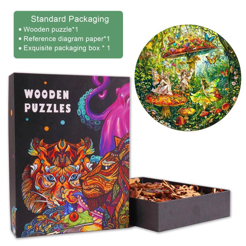 Ieisurely Fairies Wooden Jigsaw Puzzle - Woodbests