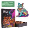 Elegant Cat Wooden Jigsaw Puzzle-Woodbests