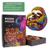 Parent-child Sloth Wooden Jigsaw Puzzle - Woodbests