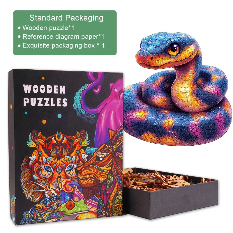 Snake Wooden Jigsaw Puzzle - By Woodbests