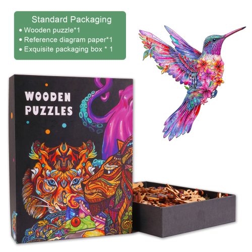 Hummingbird-3 Wooden Jigsaw Puzzle