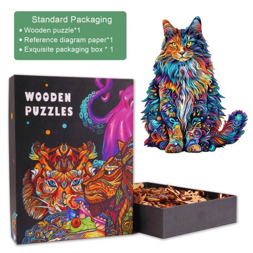 Maine Cat-3 Wooden Jigsaw Puzzle