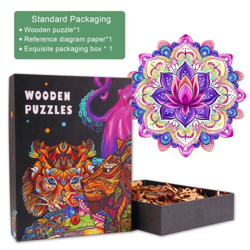 Mandala Lotus-2 Wooden Jigsaw Puzzle - Woodbests