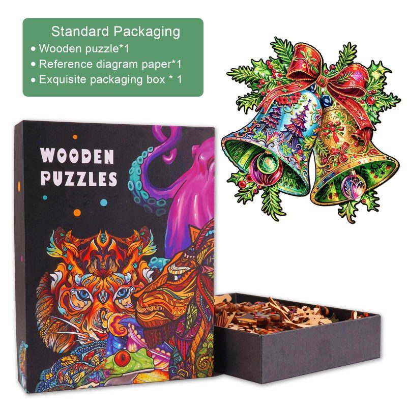 Christmas Bells-1 Wooden Jigsaw Puzzle - Woodbests