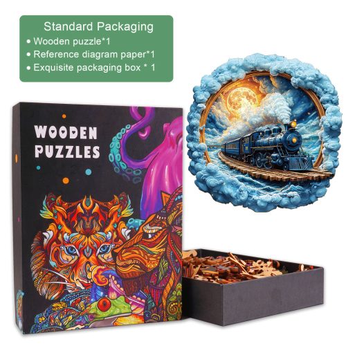 3D Moonlight Trajectory Wooden Jigsaw Puzzle - Woodbests