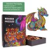 Zentangle Series: Holy Dragon Wooden Jigsaw Puzzle - Woodbests