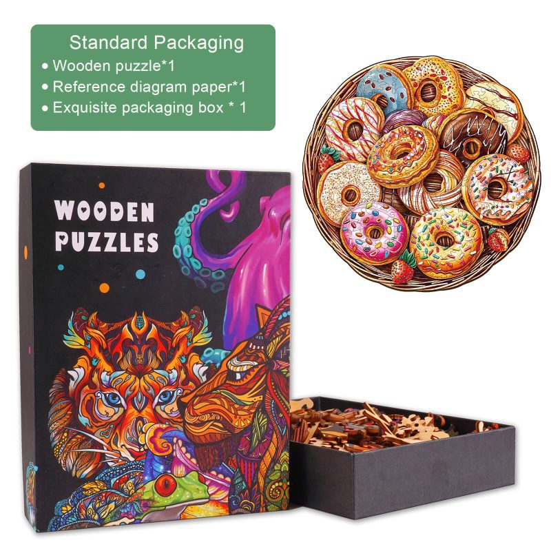 Donuts Wooden Jigsaw Puzzle