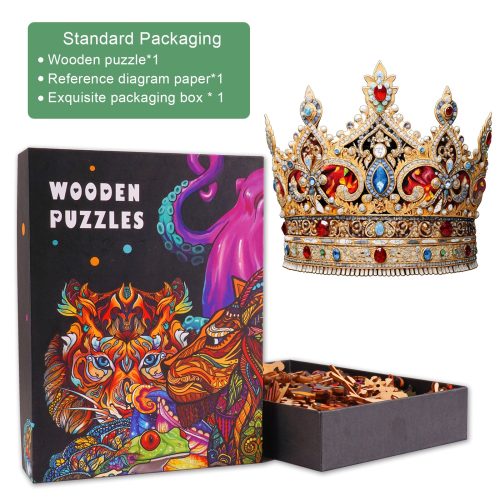 Beautiful Crown Wooden Jigsaw Puzzle-Woodbests