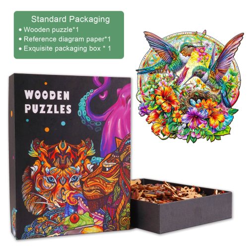 Hummingbird Haven Wooden Jigsaw Puzzle