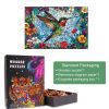 Stained Glass Hummingbird-4 Wooden Jigsaw Puzzle - Woodbests