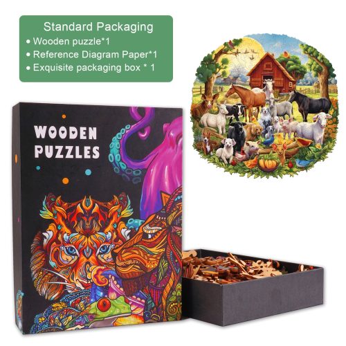 Fun Farm Wooden Jigsaw Puzzle-Woodbests