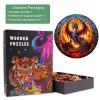 Fiery Dragon-2 Wooden Jigsaw Puzzle-Woodbests