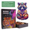 Resourceful Raccoon Wooden Jigsaw Puzzle-Woodbests