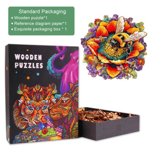 Bee and the Flower Wooden Jigsaw Puzzle