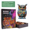 Colorful Stone Owl Wooden Jigsaw Puzzle - By Woodbests