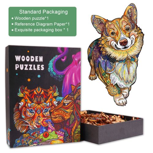 Clever Corgi Wooden Jigsaw Puzzle - Woodbests