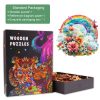 Rainbow and Flowers Wooden Jigsaw Puzzle - Woodbests