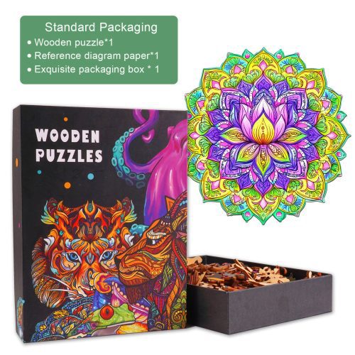 Mandala Lotus-1 Wooden Jigsaw Puzzle - Woodbests