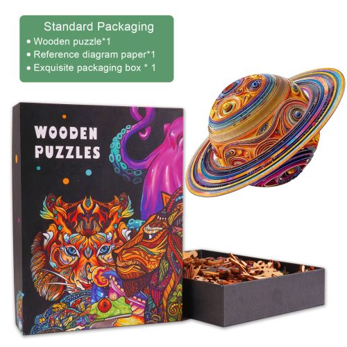 3D Fantasy Saturn Wooden Jigsaw Puzzle - Woodbests