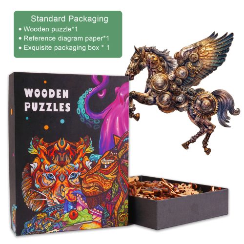 Mechanical Pegasus Wooden Jigsaw Puzzle - Woodbests