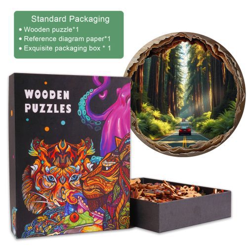 3D Redwood Forest Wooden Jigsaw Puzzle - Woodbests