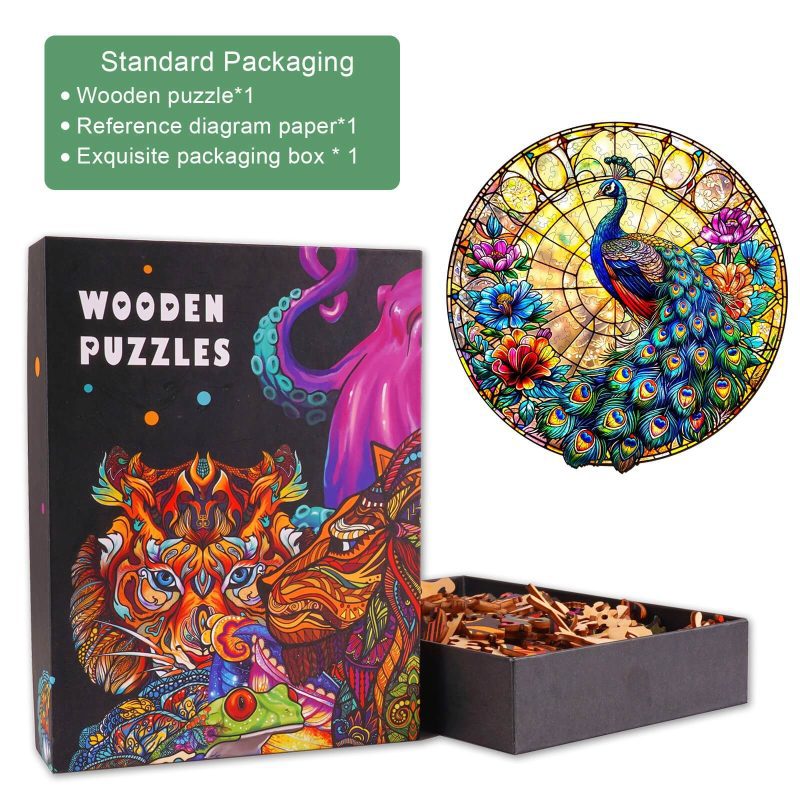 Peacock King Wooden Jigsaw Puzzle