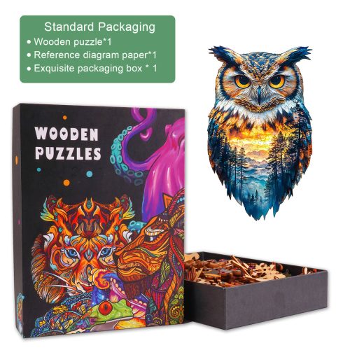 Forest Owl Wooden Jigsaw Puzzle - By Woodbests