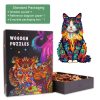 Colorful Ragdoll Cat-2 Wooden Jigsaw Puzzle - Woodbests