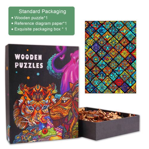 Mandala Kaleidoscope-1 Wooden Jigsaw Puzzle - Woodbests